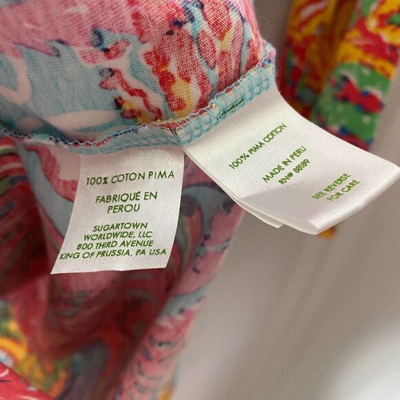 Lilly Pulitzer Fishing for Compliments Marlowe Multi Floral Mini T-Shirt Dress - Picture 9 of 11